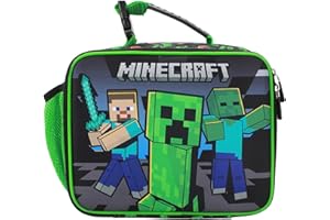 Bioworld Minecraft Creepers and Block Characters Insulated Lunch Kit