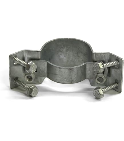 Oz-Post WAP-OZ 2-3/8 in. Galvanized Steel to Wood Fence Bracket with Inside 90° for Full Wrap