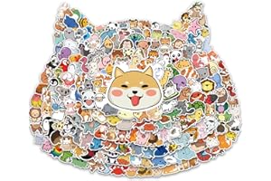 YANENAN 200 PCS Animal Cute Stickers Vinyl Water Bottle Stickers Hydroflask Laptop Phone Skateboard Aesthetic Waterproof Stickers Kids Teens
