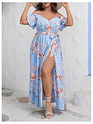 Floerns Women's Plus Size Cold Shoulder Short