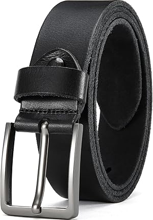DOOPAI Gürtel Herren,Vollledergürtel Casual Arbeits,Cowboy Anzug Ledergürtel,Einstellbare Gürtel