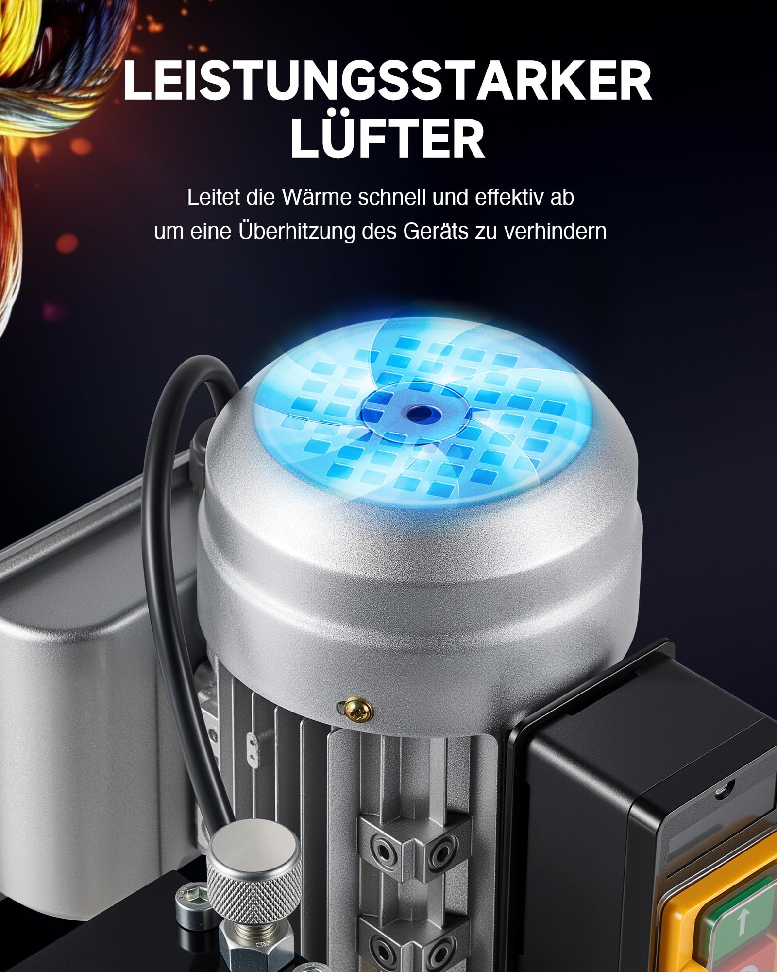 CREWORKS Elektrische Kabelabisoliermaschine 180W für 1,5-30 mm Kupferdrähte, Automatische Kabel Abisoliermaschine Abisolierzange für 0,06-1,2 Zoll Kupferdraht-Recycling, 5-Kanal-Kabelschälmaschine 8