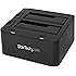 StarTech.com USB 3.0 Dual Hard Drive Docking Station with UASP for 2.5/3.5in HDD/SSD – USB 3.5" SATA HDD/SSD Dock - SATA 6 Gbps (SDOCK2U33)