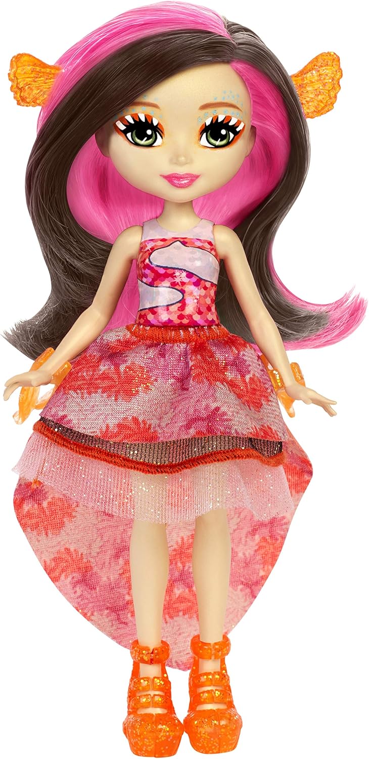 Amazon.es: Enchantimals Muñeca acuática Clarita Clowfins (Mattel FKV56), color/modelo surtido: Juguetes y juegos