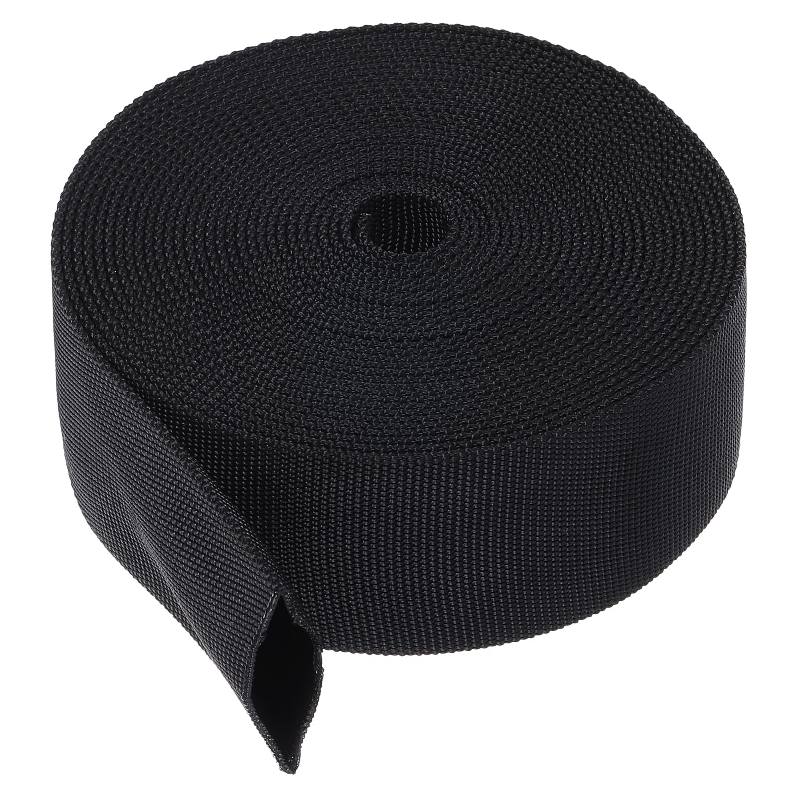 PATIKIL 1.2" Dia 24.6FT Nylon Protective Hose Sleeve, Cable Cover Sheath Protection for Welding Tig Torch Hydraulic Hose, Black