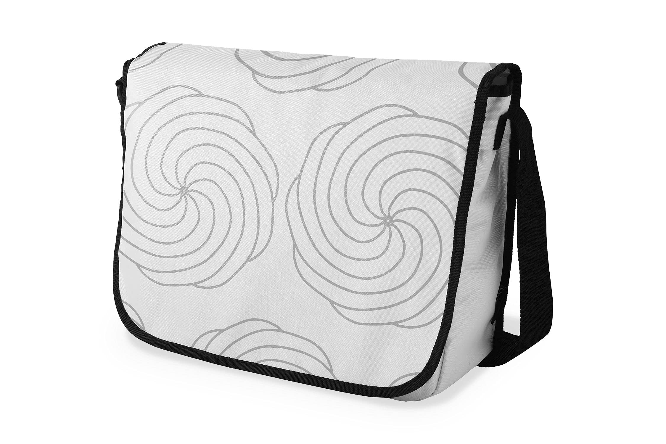 Bonamaison Digitally Printed Messenger School Bag with Black Strap for Students, Cross Body Bag, Courier Bag, Shoulder Bag for School, Back to School, Size: 29x36 Cm