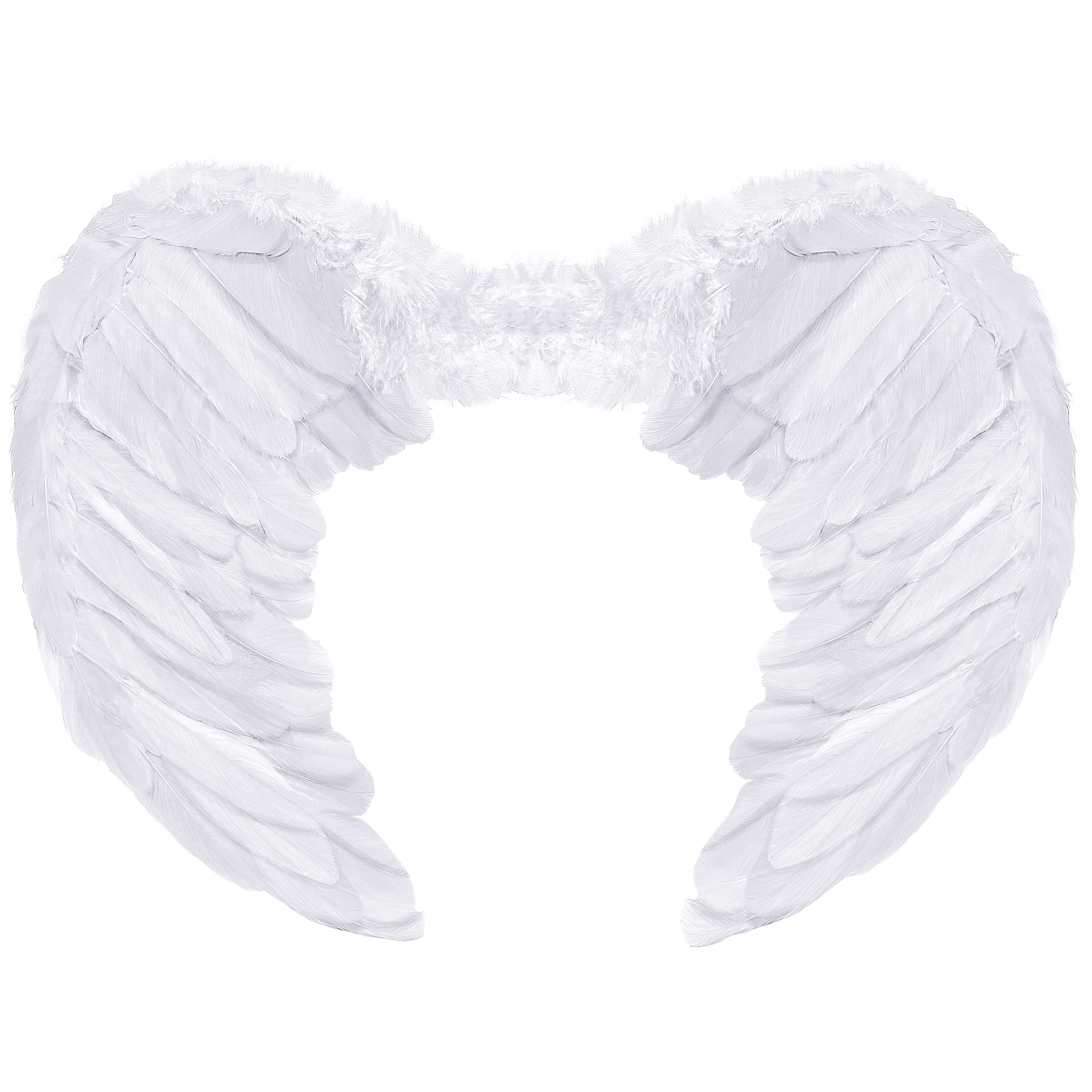 Balinco Angel wings | Angel wings | Cupid | Feather wings | Christ Child as accessory for ladies costume Halloween | Carnival | Mottoparty (White)