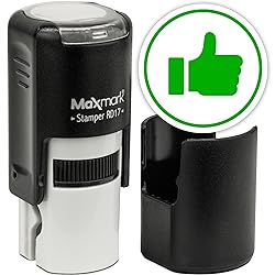 MaxMark Round Self Inking Emoji Stamp - Like