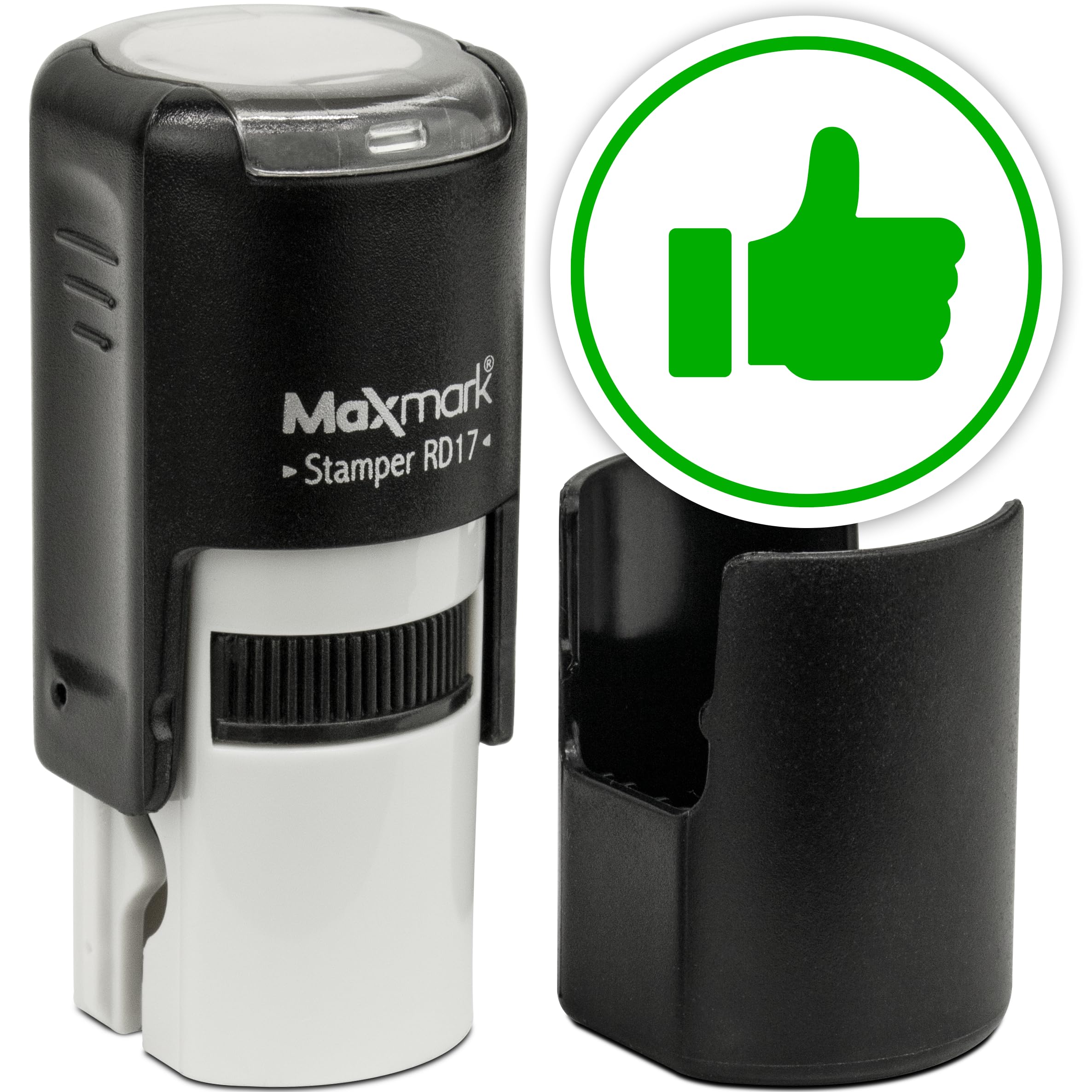 MaxMark Round Self Inking Emoji Stamp - Like