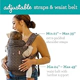 Infantino Flip 4-in-1 Baby Carrier Leopard Ergonomic Front Back view 3