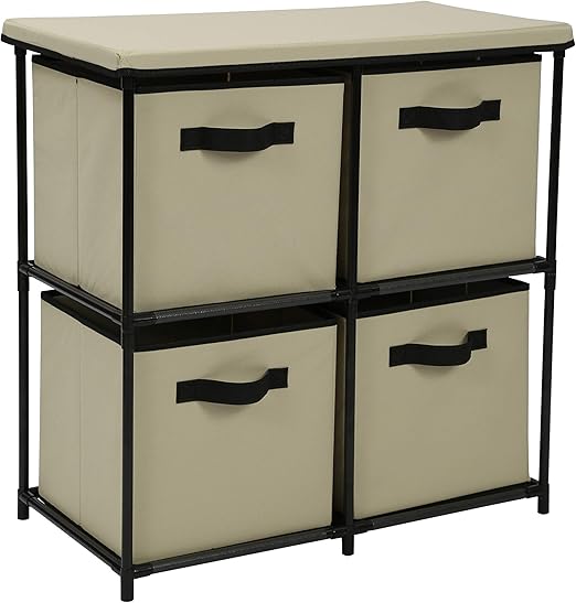 Amazon Com Homebi 4 Drawer Storage Chest Shelf Unit Storage