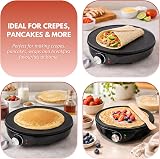 Marco Paul Large 12 Inch Electric Crepe Pancake Maker 1000W Nonstick view 9