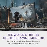 Alienware AW3225QF 32 Inch 4K QD-OLED 240Hz G-SYNC HDR USB-C DP HDMI view 2