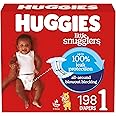 Huggies Size 1 Diapers, Little Snugglers Diapers, Size 1 (8-14 lbs), 198 Count (6 Packs of 33), Packaging May Vary