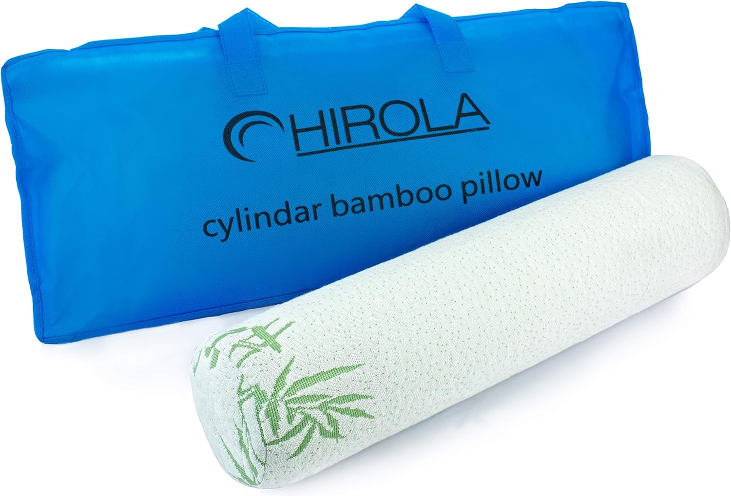 Hirola Bamboo Memory Foam Neck ROLL Pillow - 4 inches x 17 inches - Designed to Improve Sleep; Relieve Neck, Shoulder & Back Pain; Relieve Stress; Removable, Washable, Breathable Bamboo Cover: Home & Kitchen