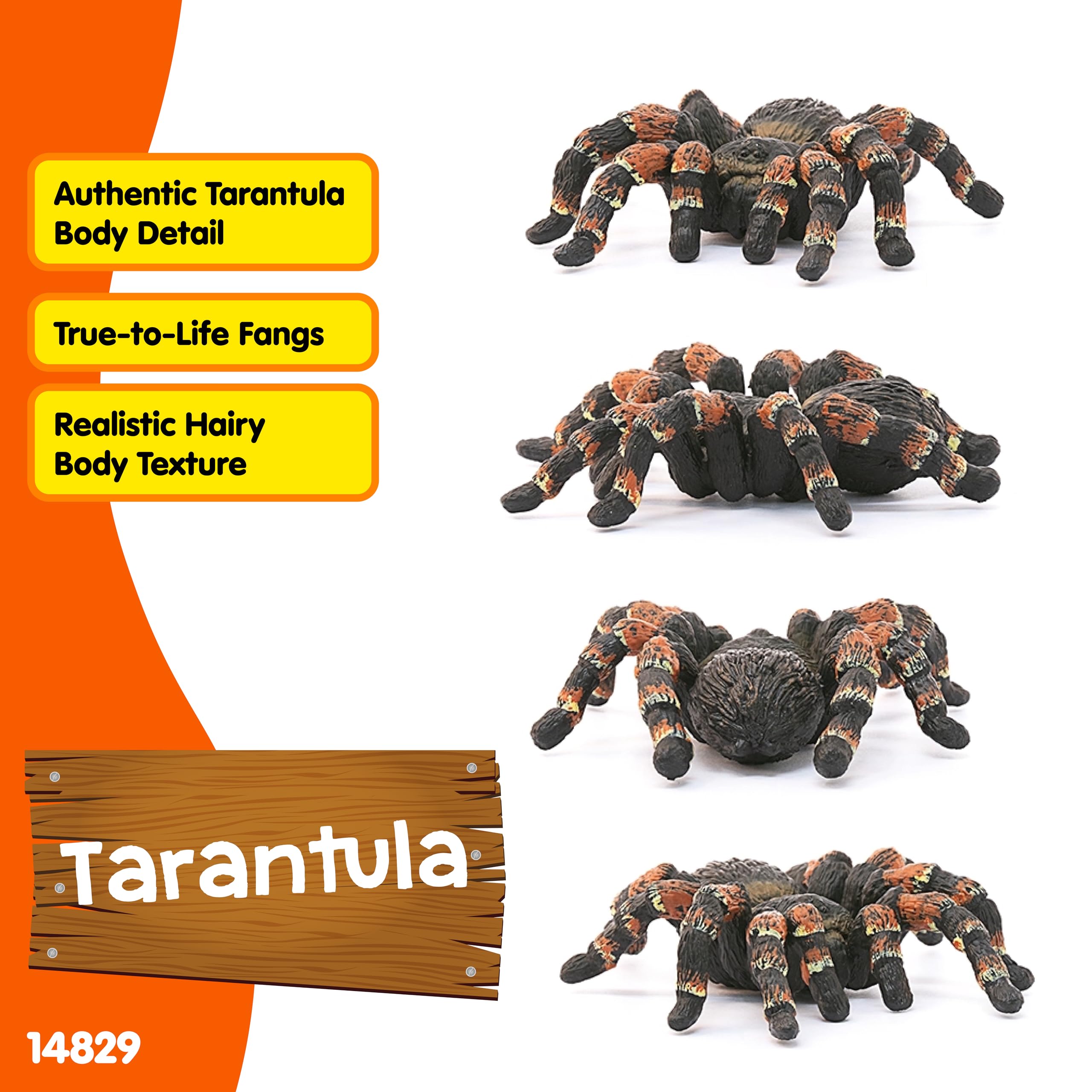 SCHLEICH WILD Life | Vogelspinne 14829 | detailgetreue Tierfiguren | Zoo Spielzeug | tolles Geschenk für Jungen und Mädchen | Deko für Geburtstag | Spielfigur ab 3 Jahren | 8 x 6 x 2 cm 2