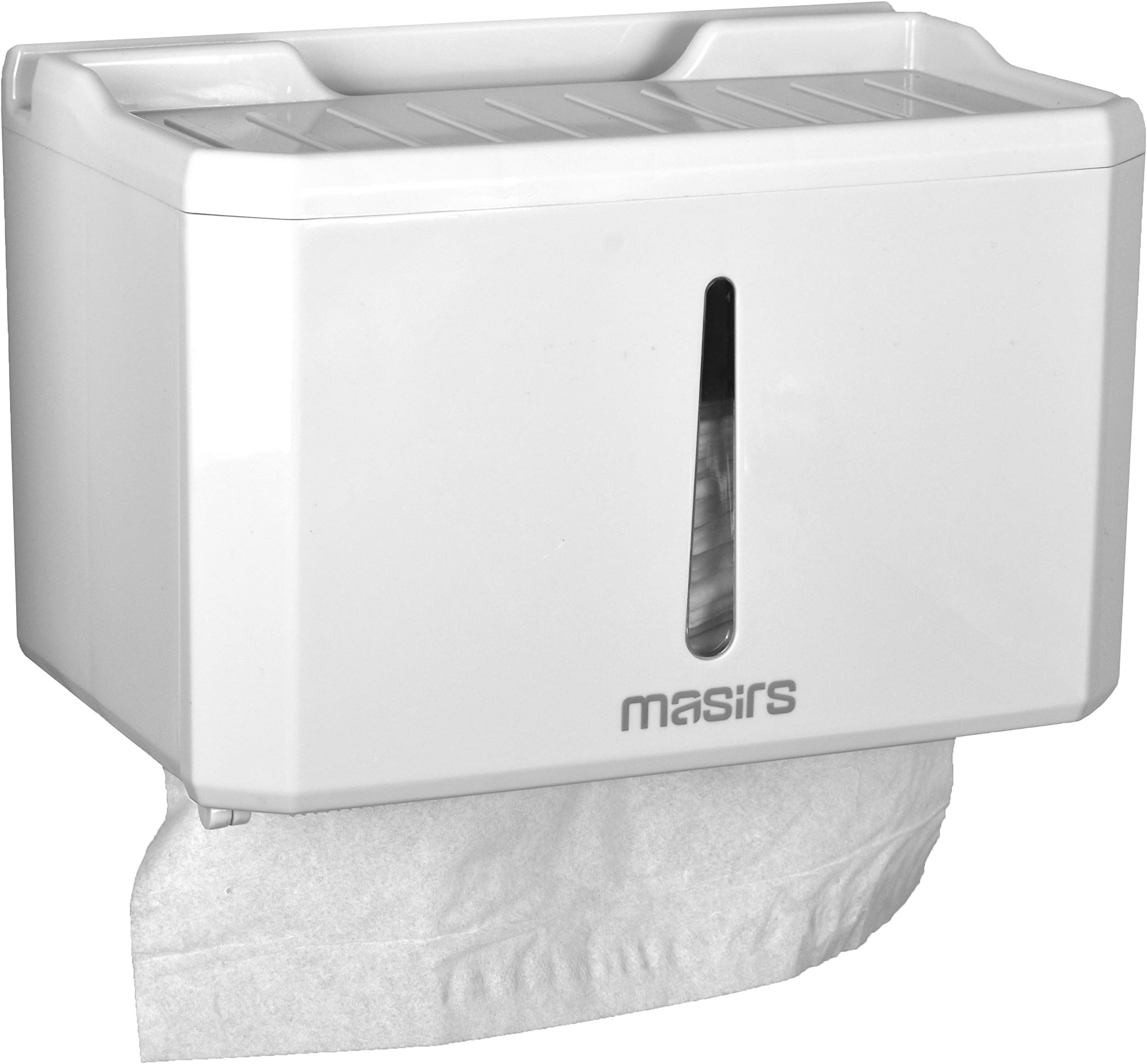 Ultimate Toilet Paper Wall Mount Holder with Shelf - Tissue Dispenser for Bathroom and Kitchen with Mobile Phone and Tablet Slot - Stylish Multi-Function Toilet Wipes and Napkin Towels Storage Box