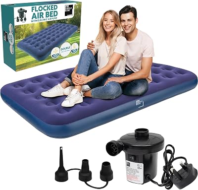 The Supply Cube Double Air Bed Waterproof Inflatable Mattress with Pump