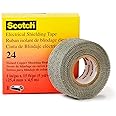 3M Scotch Electrical Shielding Tape 24, 1 in x 15 ft (25 mm x 4.6 m), Tinned Copper, Open-weave, Shielding Braid Tape, 1 roll