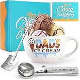 youlifafa Christmas Gifts for Dad from Daughter Son Dad's Gifts for Father's Day Birthday Ice Cream Bowl and Scoop Dad's Ice Cream Bowl Shovel Set Present