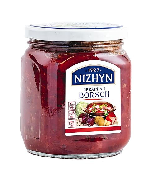 NEZHIN UKRAINIAN BORSCH, NO PRESERVATIVES, AND FRESH INGREDIENTS...