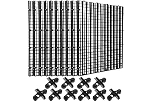 mekueeex 10 Pcs Aquarium Divider Tray Plastic Grid Aquarium Egg Crate Light Diffuser, Fish Tank Divider Filter Bottom Isolation with 12Pcs Sucker Clip