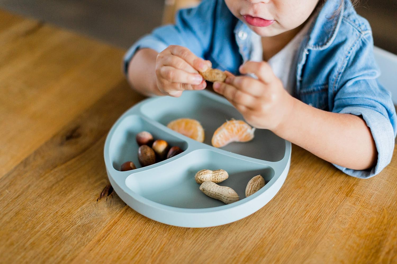 Vaisselle Pour Enfant Kindsgut Assiette Ventouse Pour Bebe En Silicone Avec Compartiments Bleu Aqua Le Repas De Bebe Bebe Puericulture Mkyra Org
