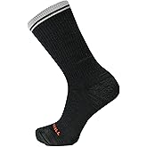 Merrell unisex-adult Men's and Women's Zoned Lightweight Cushion Wool Hiking Crew Socks - 1 Pair Pack - Unisex Arch Support