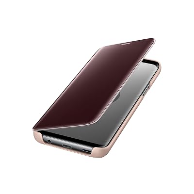 Official OEM Samsung Galaxy S9 Clear View Standing Cover Gold