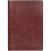 LSB Holy Bible, Large Print, Reddish-Brown Imitation Leather: Legacy Standard Bible in a Single-Column, Wide-Margin, Lay-Flat, Red Letter with 2 Ribbon Markers, 40 GSM Paper & Gold Gilded Pages