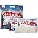 QuikClot Advanced Clotting Gauze with Kaolin, Two 3” x 24” Gauze Strips – First Aid Hemostatic Gauze from Adventure Medical Kits, Quik Clot Combat Gauze, Blood Clotting Dressing, Stop Bleeding Fast