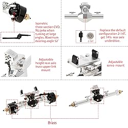 MEUS RACING SCX24 Axles Isokinetic 3-Section CVD