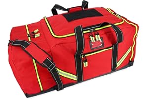 LIGHTNING X PRODUCTS Lightning X Firefighter Premium 3XL Step-In Turnout Gear Bag - Red w/NO LOGO (Customizable)