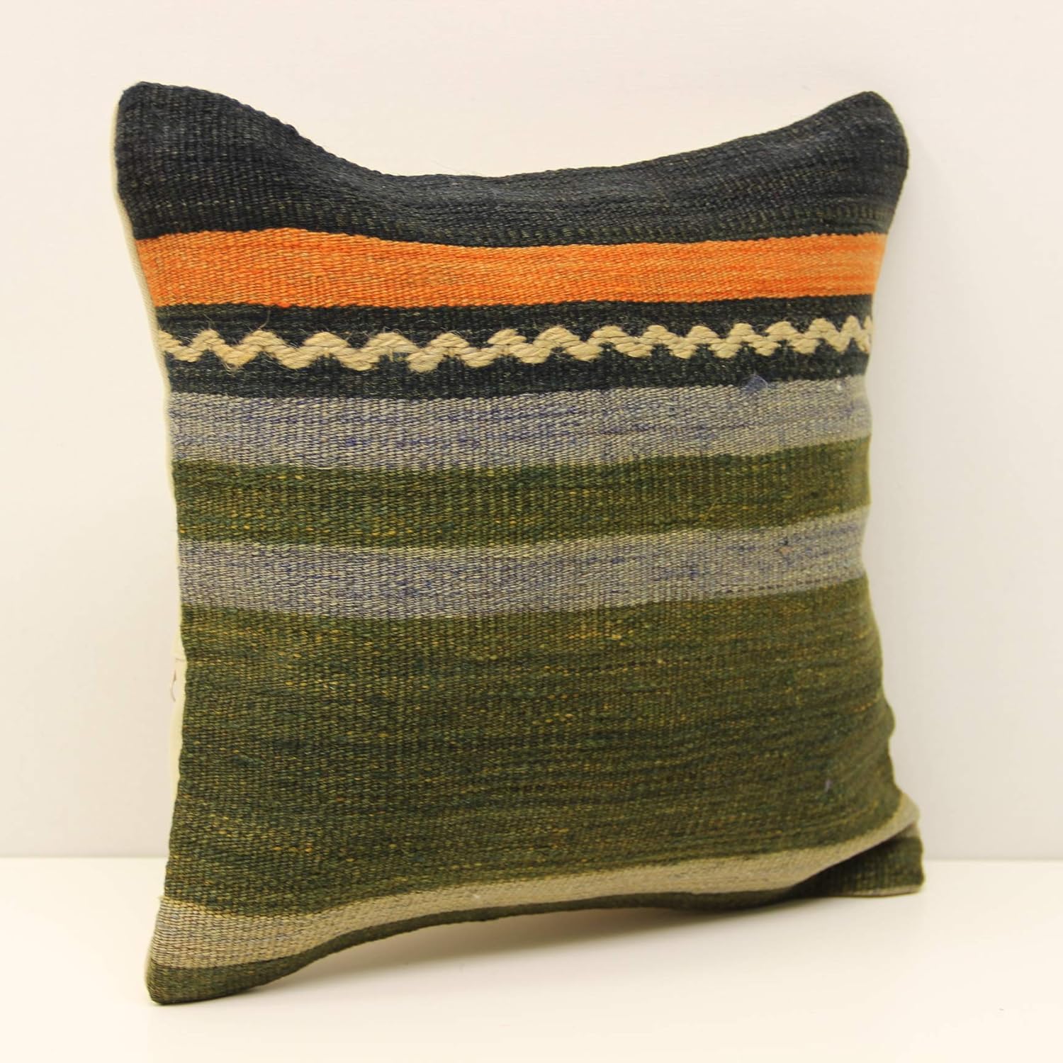 Kilim pillow cover 12x12 inch (30x30 cm) Natural Pillow