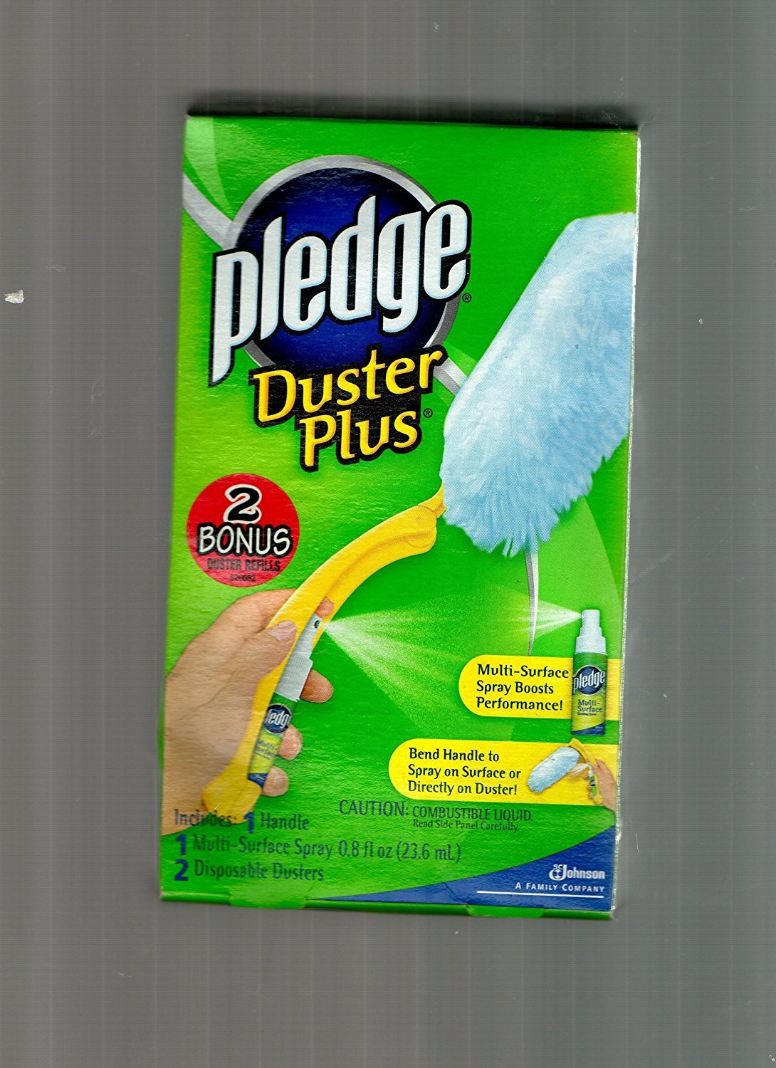 Pledge Duster Plus Kit,kit includes One handle and 2 duster