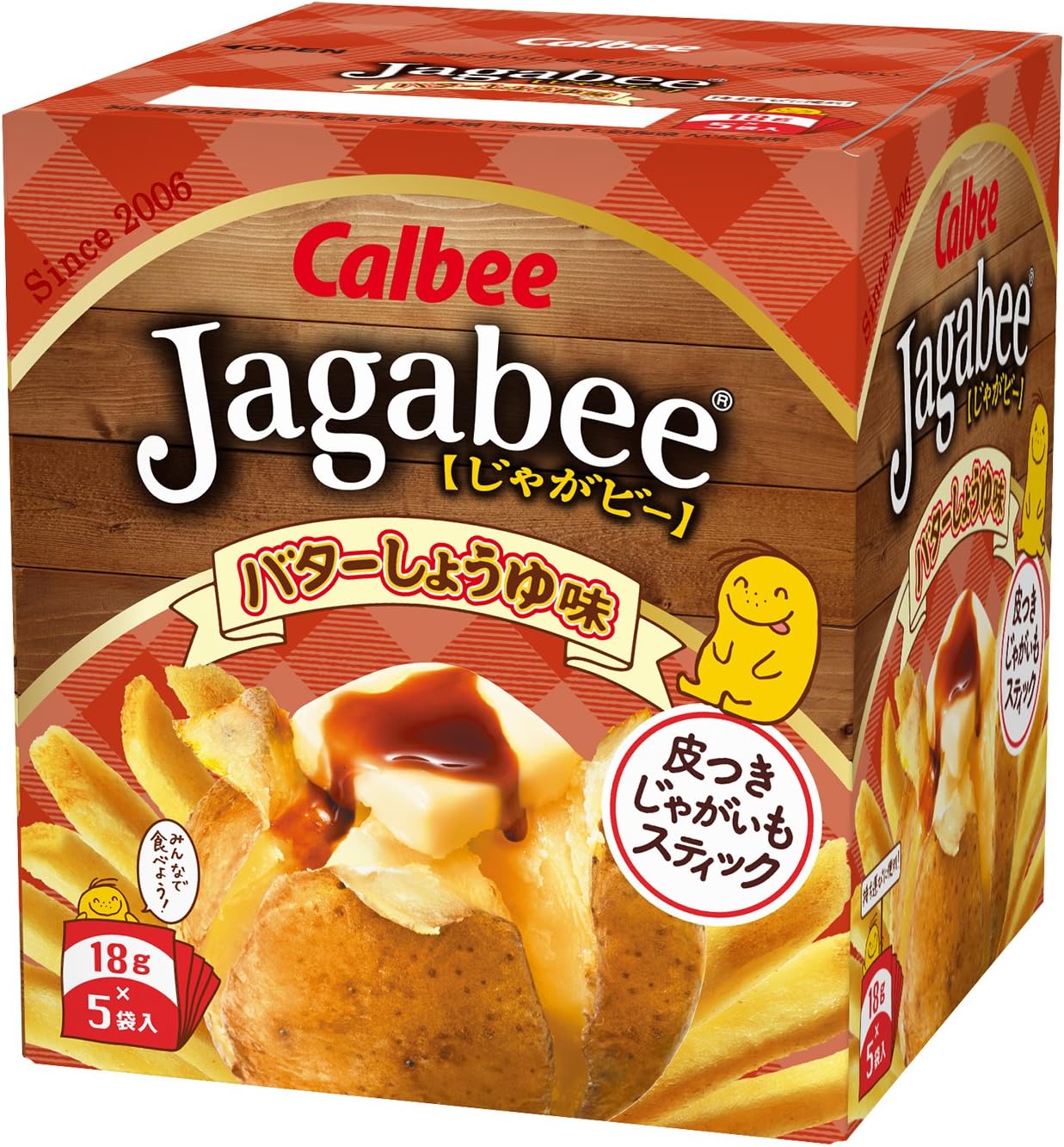 Calbee Jagabee butter soy sauce 90g ~ 12 pieces