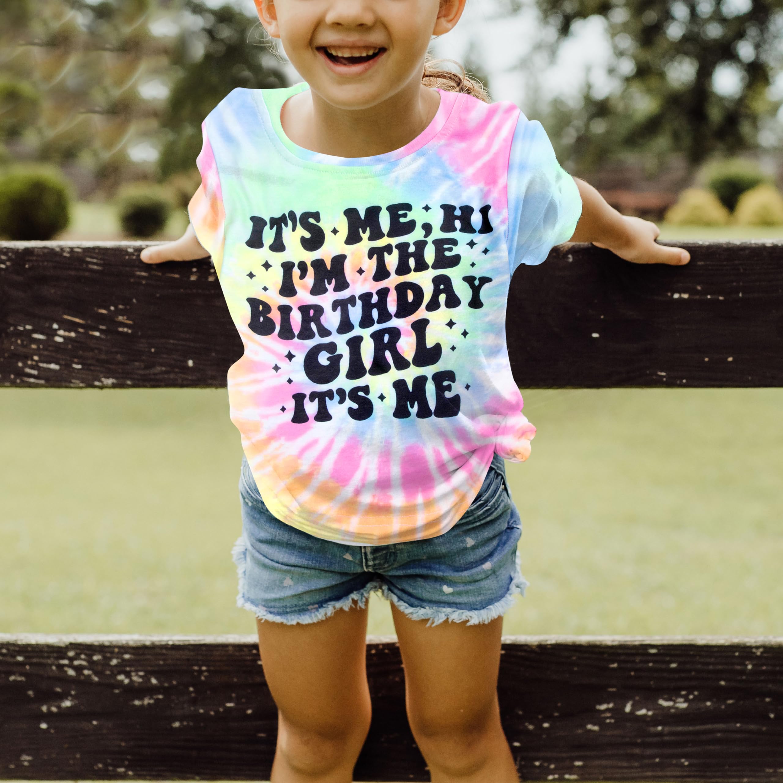 Birthday Girl Shirts Its Me Hi Im The Birthday Girl Its Me Shirt Letter Printed Party Outfit for Youth Girls