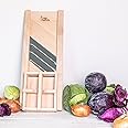 Raw Rutes -Traditional Wooden Cabbage Shredder Slicer with Hand Guard for Finely Cut Sauerkraut and Coleslaw - Heirloom Quali