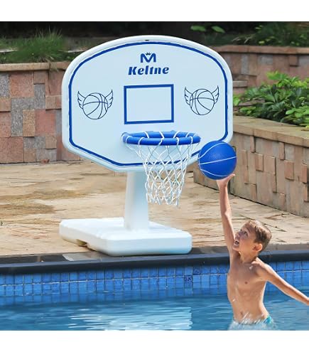 Petit Panier Jeux Piscine GoSports Splash Hoop 360 Jeu De Basket-ball Flottant Avec Cerceau, 2