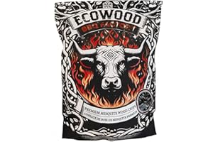 Don Bardo Wood Smoker Chips – Apple, Cherry, Mesquite, Hickory, and Oak. Suitable for Gas Grills, Charcoal Grills, Smoke Boxes, and Smokers. Perfect for Smoking/Grilling. 1.2 lb Bags (Mesquite)