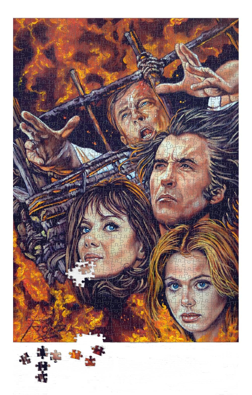 Wickerman 1000 Piece Jigsaw Puzzle - The Wickerman - Rick Melton Classic Horror Gothic Horror Jigsaw Puzzle Horror Movie Jigsaw Puzzle for Adults Horror Gift