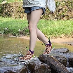 Kalkal Women's Deck Boots, Waterproof Ankle Rain