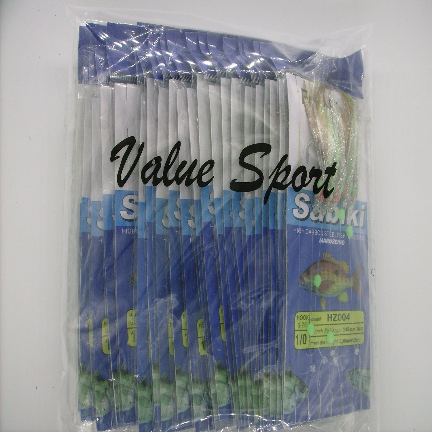 Value Sport Assorted 22 Packs Freshwater/saltwater Fishing Sabiki Bait