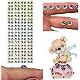S13-7: 192 Pcs (96 Pairs) 3D Resin Googly & Wiggle Eyes 7mm - Blue – Self-Adhesive for DIY Crafts, Clay, Felt, EVA, Polymer Clay, Sculptures, Cold Porcelain, Amigurumi, Scrapbooking & DIY Projects