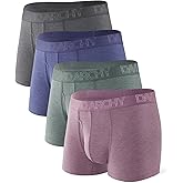 DAVID ARCHY Mens Underwear Boxer Briefs Breathable Soft Moisture-Wicking with Fly Underwear for Men Multipack