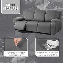 ULTICOR Squared Jacquard Design 8-Pieces Recliner