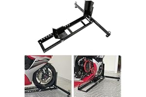 ENENFEIFEI 7BLACKSMITHS Adjustable Motorcycle Stand Wheel Chock Upright 1800lbs Capacit Heavy Duty Motorcycle Wheel Chock