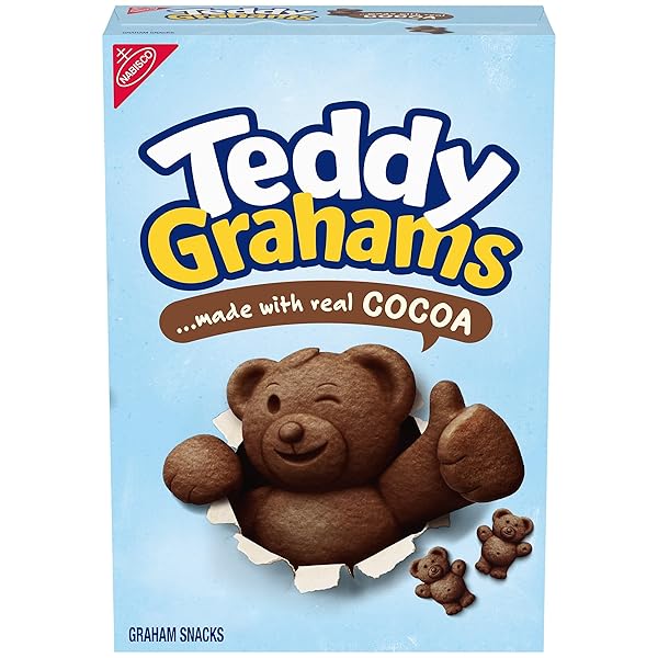 TEDDY GRAHAMS CHOCOLATE GRAHAM SNACKS, KIDS SNACKS, 10...