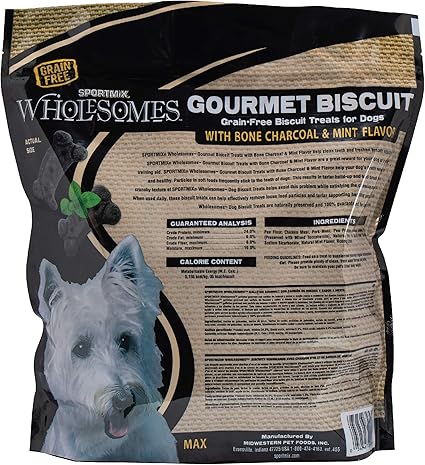 grain free charcoal biscuits for dogs