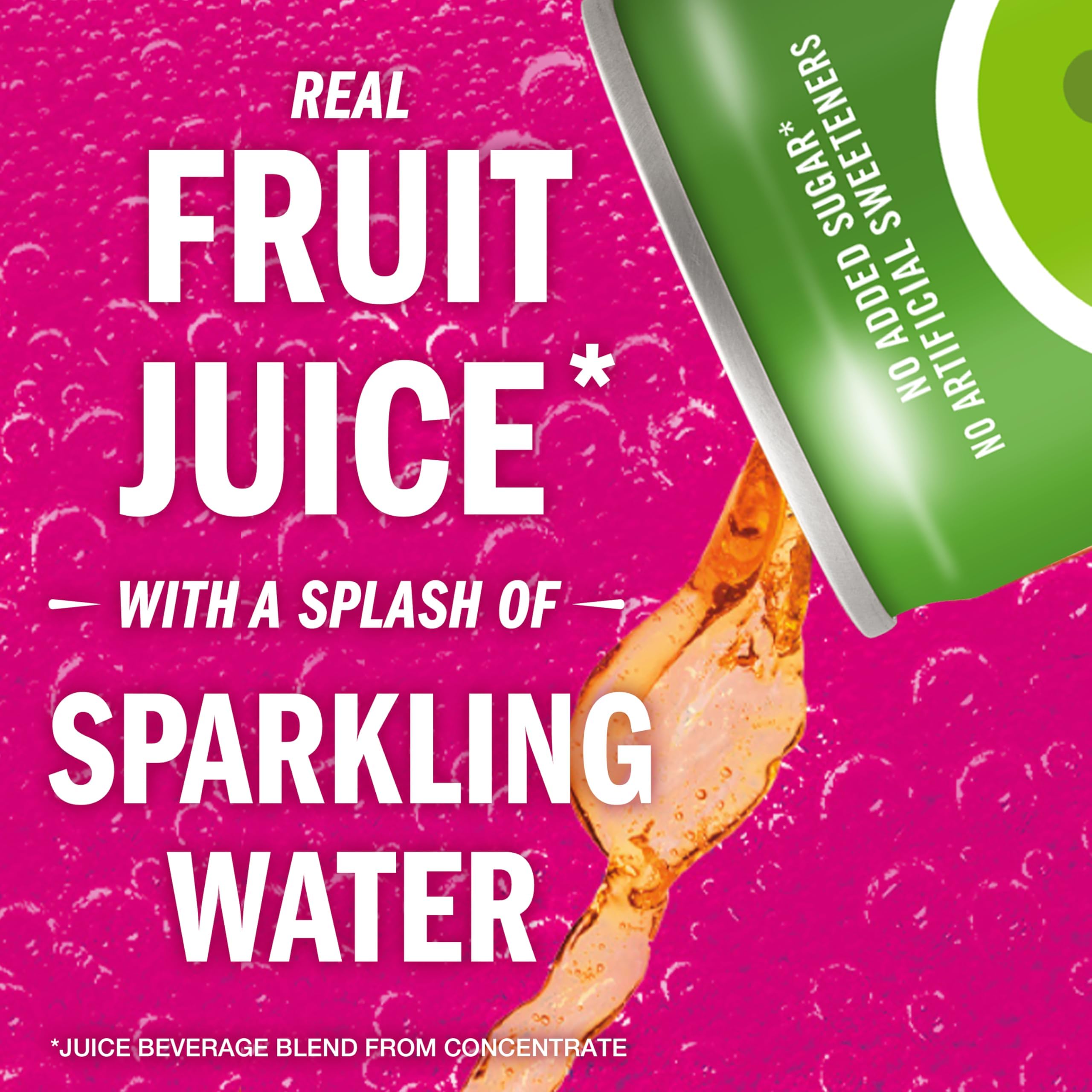 IZZE Sparkling Water Juice Beverage Blend, Apple, No Sugar Added, 8.4 FL OZ, 24 Cans